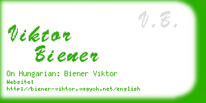 viktor biener business card